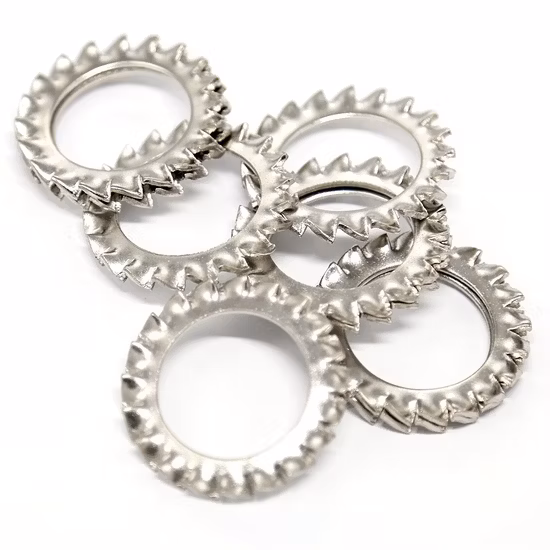 DIN 6798 Titanium Toothed Lock Washers M12 Stainless Steel 316 External